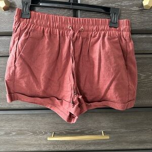 Women's Casual Red Shorts